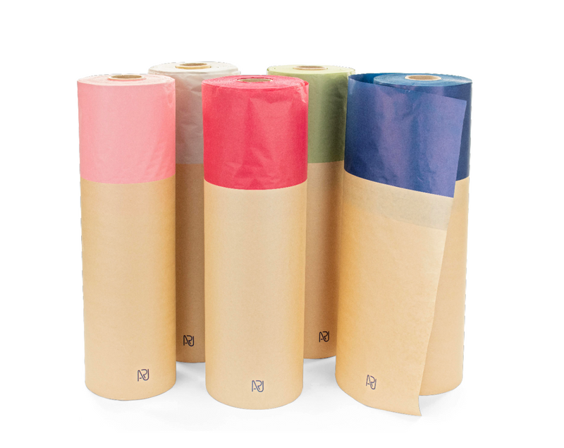 Paper rolls floral packaging