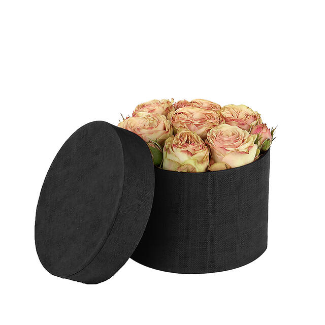 Hat Box Fabric Black