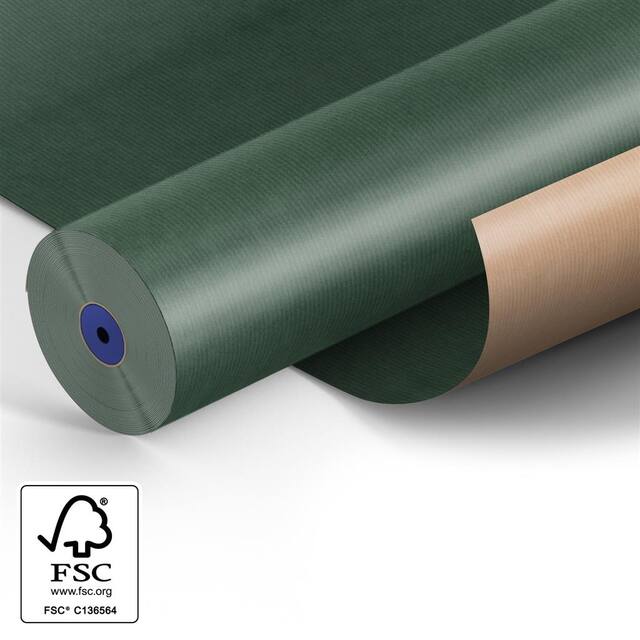 Dark Green Kraft Roll 75cm