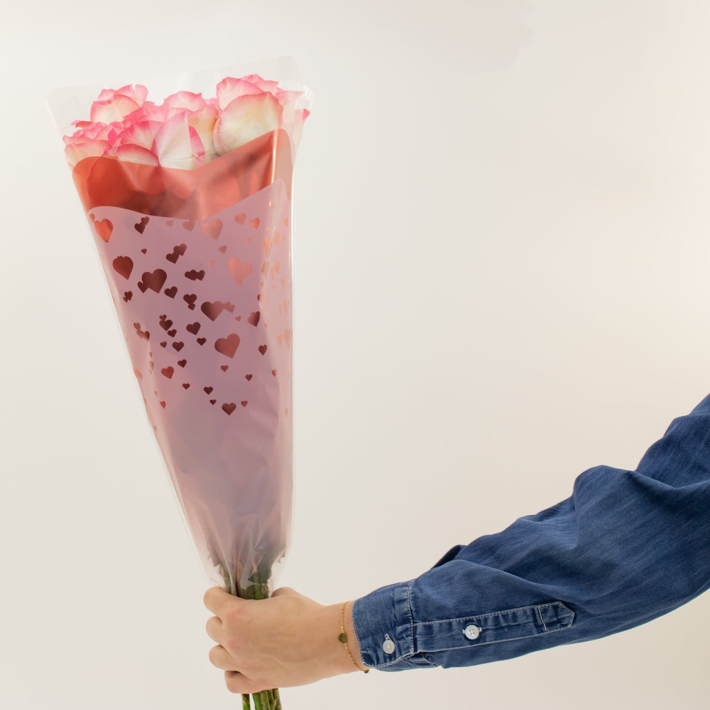 Dulce Amor Sleeve Light Pink with Roses