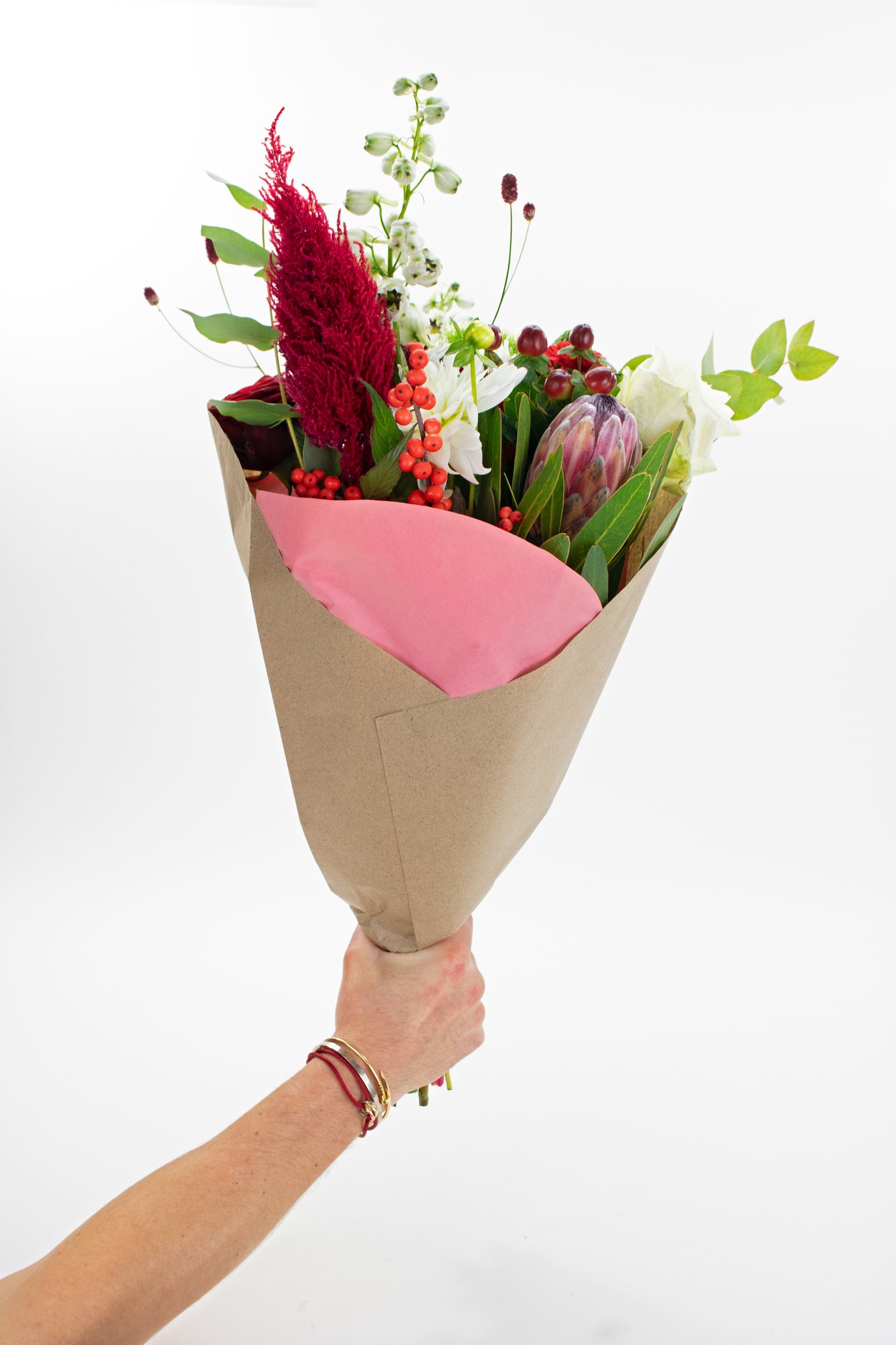 Silphie Prefold Pink with flowers