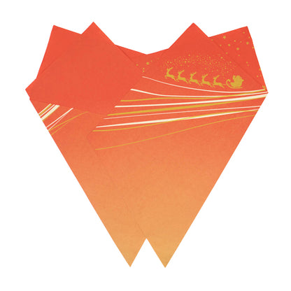 Oh My Deer Prefold 44cm Red